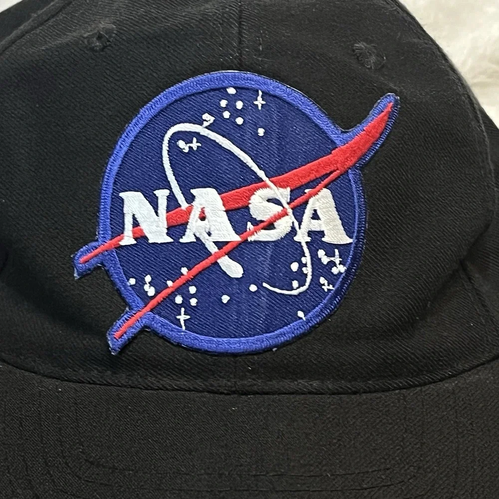 NASA Patch Hat Vintage Space Snap Back Black Cap Armadillo Brands